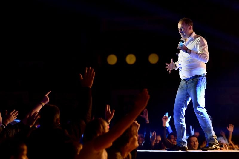 Na Višnjiku su, u sklopu turneje “Tri kralja zabave”, koncert održali Jasmin Stavros, Dražen Zečić i Mladen Grdović, foto: Dino Stanin/PIXSELL Na Višnjiku su, u sklopu turneje “Tri kralja zabave”, koncert održali Jasmin Stavros, Dražen Zečić i Mladen Grdović, foto: Dino Stanin/PIXSELL