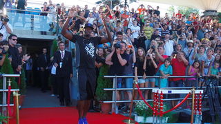 Zagreb, 130911.
IAAF World Challenge Zagreb 2011, 
61. memorijal Borisa Hanzekovica na atletskom stadionu Mladost na Savi.
Na slici: Usain Bolt.
Foto: Goran Mehkek / CROPIX