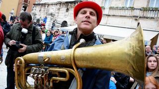 Stanarske maškare u karnevalskoj povorci, foto Iva Perinčić