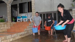 Otok Vir gotovo je potopljen uslijed jakog kišnog i grmljavinskog nevremena koje traje već drugi dan, Photo: Damir Špehar/PIXSELL Otok Vir gotovo je potopljen uslijed jakog kišnog i grmljavinskog nevremena koje traje već drugi dan, Photo: Damir Špehar/PIXSELL
