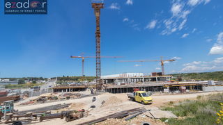 Radovi na proširenju trgovačkog centra Supernova Zadar