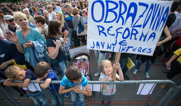 Prosvjed, kurikularna reforma