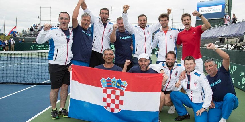 Hrvatska Davis Cup reprezentacija slavila u Portlandu. Foto: Susan Mullane/Davis Cup Hrvatska Davis Cup reprezentacija slavila u Portlandu. Foto: Susan Mullane/Davis Cup