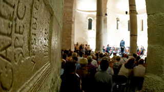 Hrvatska komorna filharmonija, Mak Grgić i Franko Božac u crkvi Sv. Donata, foto: L. Banić