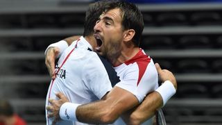 Davis Cup: Ivan Dodig/Marin Čilić – Nicolas Mahut/Pierre-Hugues Herbert 3-1. Photo. Hrvoje Jelavić/PIXSELL