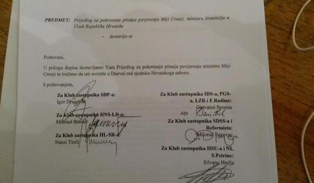 Prijedlog za pokretanje pitanja povjerenja Crnoji, Foto: Media Servis