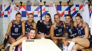 Zadar: Hrvatske i slovačke odbojkašice uoči utakmice Europskog prvenstva Zadar: Hrvatske i slovačke odbojkašice uoči utakmice Europskog prvenstva
