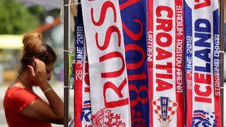 Veseli hrvatski navijači u Rostovu na Donu