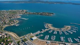 Let iznad Sukošana i Marine Dalmacija, Foto: Dino Stanin/PIXSELL Let iznad Sukošana i Marine Dalmacija, Foto: Dino Stanin/PIXSELL