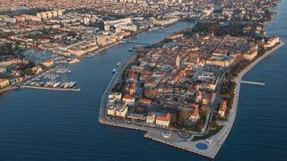 Zadar iz zraka, panorama Zadra