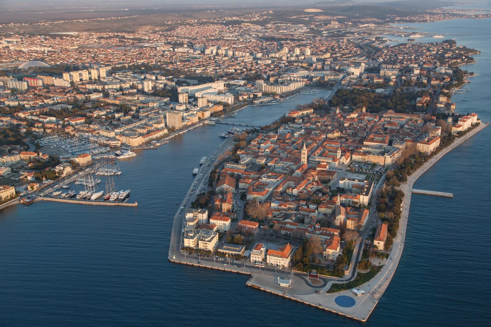 Zadar iz zraka, panorama Zadra Zadar iz zraka, panorama Zadra