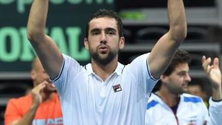 Davis Cup: Fešta nakon pobjede Marina Čilića nad Richardom Gasquetom i osiguranog plasmana u finale Davis Cupa. Photo: Hrvoje Jelavić/PIXSELL