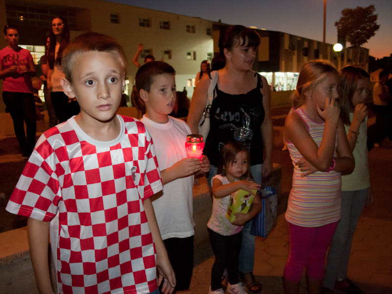 Bili Brig kod Ošk. Zadarski otoci: Svečanost imenovanja trga po D.T. Gavranu, foto: Darko Belančić