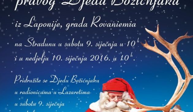 Pravi Djed Božićnjak završava putovanje oko svijeta u Dubrovniku