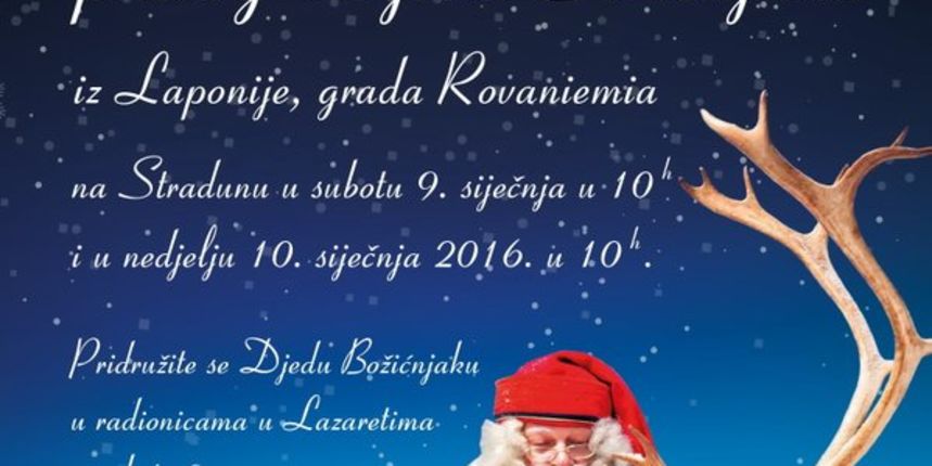 Pravi Djed Božićnjak završava putovanje oko svijeta u Dubrovniku Pravi Djed Božićnjak završava putovanje oko svijeta u Dubrovniku