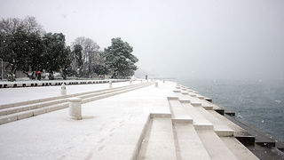 Snijeg u Zadru, 17. prosinca 2009, Foto: Saša Čuka