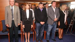 U hotelu Kolovare održana je izborna konvencija Županijske organizacije SDP-a. Na njoj su prisustvovali i ministar zdravstva Rajko Ostojić, ministar poduzetništva i obrta Gordan Maras te predsjednik zagrebačkog SDP-a Davor Bernardić. Photo: Dino Stanin/P U hotelu Kolovare održana je izborna konvencija Županijske organizacije SDP-a. Na njoj su prisustvovali i ministar zdravstva Rajko Ostojić, ministar poduzetništva i obrta Gordan Maras te predsjednik zagrebačkog SDP-a Davor Bernardić. Photo: Dino Stanin/P