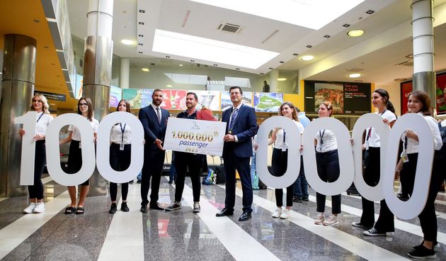 Milijunti putnik sletio u Zračnu luku Zadar
