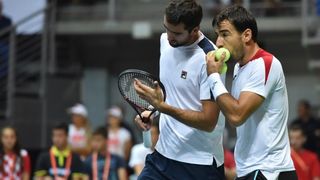Davis Cup: Ivan Dodig/Marin Čilić – Nicolas Mahut/Pierre-Hugues Herbert 3-1. Photo. Hrvoje Jelavić/PIXSELL
