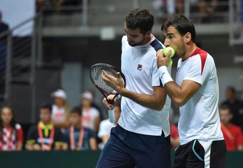 Davis Cup: Ivan Dodig/Marin Čilić – Nicolas Mahut/Pierre-Hugues Herbert 3-1. Photo. Hrvoje Jelavić/PIXSELL