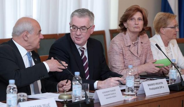 Aleksandar Tolnauer, Branko Hrvatin, Vesna Fabijancic Krizanic, Ana Lovrin. Photo: Patrik Macek/PIXSELL