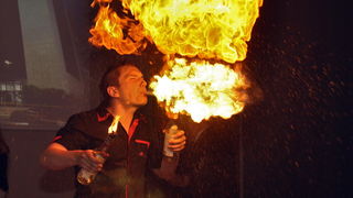 Split, 190413.
Kao dio zabavnog programa  Croatia boat show-a priredjen je Playboy party. Uz prisustvo nezaobilaznih zecica party je odrzan u hotelu Atrium. U programu su sudjelovale plasacice, dj-ica u toplesu i barmeni zongleri.
Na fotografiji: barmeni