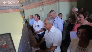 Bibinjci gradišćanskim Hrvatima darovali 1.82 metara visok kip sv. Roka Bibinjci gradišćanskim Hrvatima darovali 1.82 metara visok kip sv. Roka