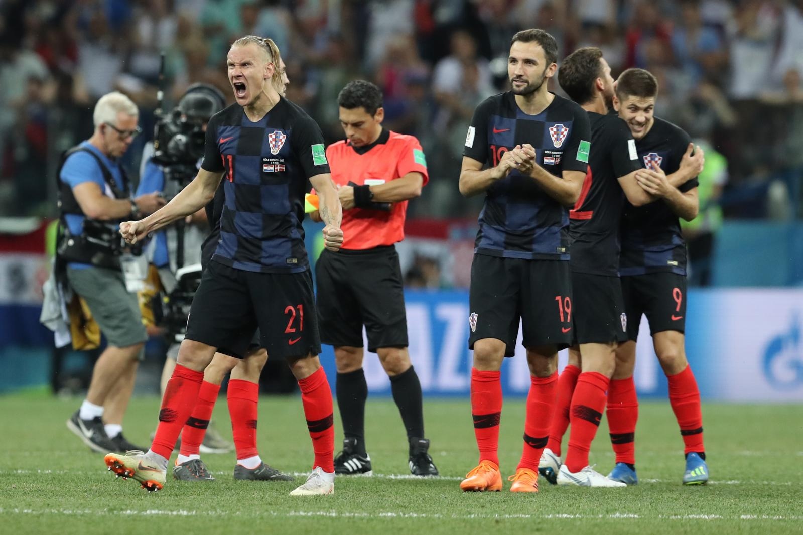 Niznji Novgorod, Rusija – Svjetsko nogometno prvenstvo 2018., osmina finala, Hrvatska – Danska 4-3 (1-1, 1-1).