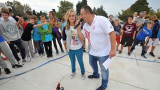 Na zadarskom Forumu odrzano je natjecanje u robotickoj alki gdje su se natjecala djeca osnovnih skola, Photo: Filip Brala/PIXSELL