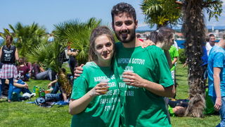 Ludijada maturanata na zadarskoj rivi 17. svibnja 2016. Foto: Bojan Bogdanić