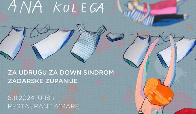 U restoranu A’mare humanitarna izložba umjetnice Ane Kolege za Udrugu za Down sindrom