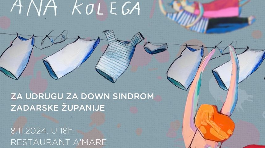 U restoranu A’mare humanitarna izložba umjetnice Ane Kolege za Udrugu za Down sindrom U restoranu A’mare humanitarna izložba umjetnice Ane Kolege za Udrugu za Down sindrom