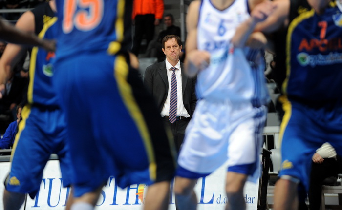 Zadar, 231110.
Dvorana Kresimir Cosic.
2. kolo EuroChallenge kupa, Zadar – Apoel.
Na fotografiji: trener Zadra Danijel Jusup.
Foto: Andrija Lucic / CROPIX Zadar, 231110.
Dvorana Kresimir Cosic.
2. kolo EuroChallenge kupa, Zadar – Apoel.
Na fotografiji: trener Zadra Danijel Jusup.
Foto: Andrija Lucic / CROPIX