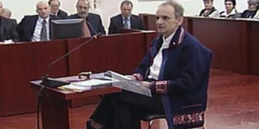 Glavaš u sudnici/Foto: HTV Glavaš u sudnici/Foto: HTV