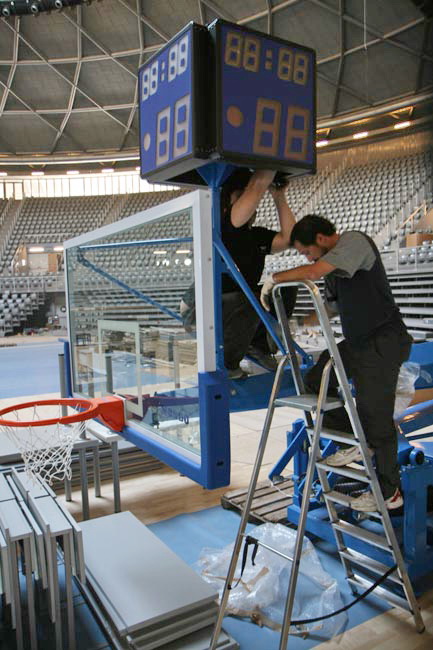 Podizanje semafora u novoj dvorani SC Visnjik Podizanje semafora u novoj dvorani SC Visnjik