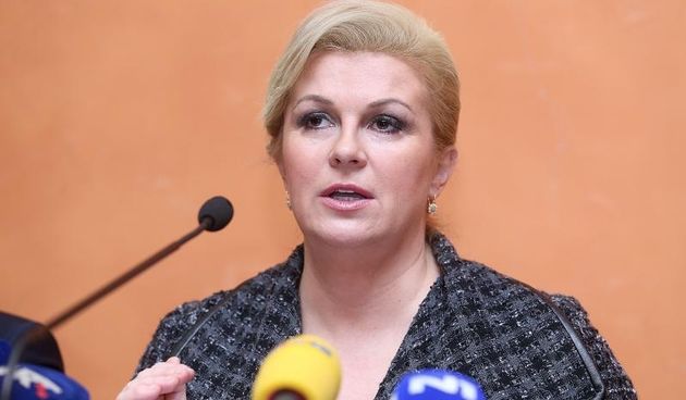 Zagreb – Tribina predsjednicke kandidatkinje Kolinde Grabar Kitarovic na temu “Problemi mladih u hrvatskom drustvu – pet KAKO?” u Matici hrvatske. Photo: Goran Stanzl/PIXSELL