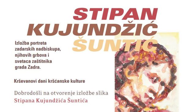 Portreti zadarskih nadbiskupa, njihovih grbova i svetaca zaštitnika Zadra Stipana Kujundžića Šuntića