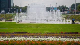 Zagreb: Novouređene fontane u Ulici Hrvatske bratske zajednice puštene u rad Zagreb: Novouređene fontane u Ulici Hrvatske bratske zajednice puštene u rad