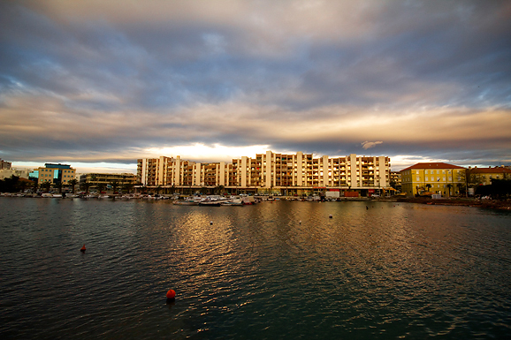 Zadarski suton 7. siječnja 2013. (foto:Saša Čuka)