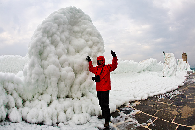 Senj u zagrljaju ledenog pokrivača, foto: Leo Banić