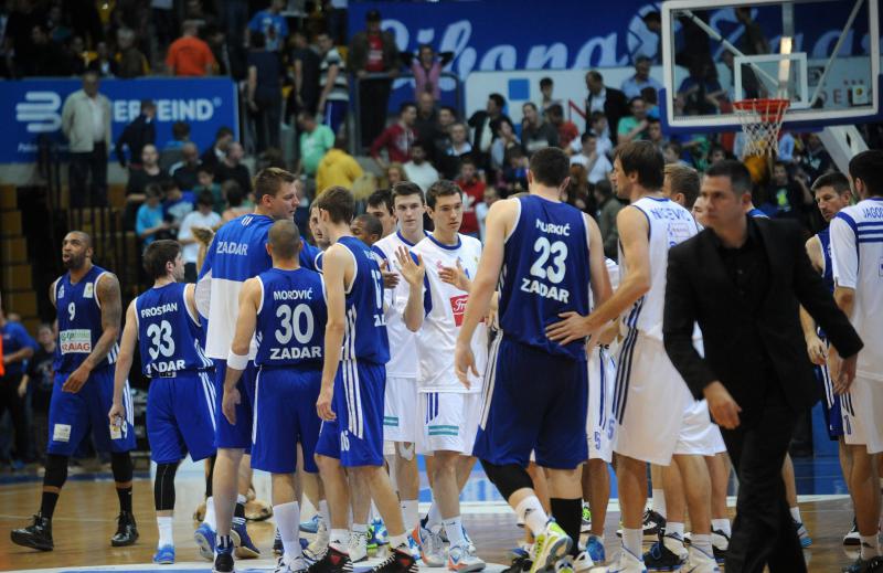 KC Drazen Petrovic, Zagreb – A1 Liga za prvaka, prva utakmica finala doigravanja. KK Cibona – KK Zadar. Photo: Danijel Kasap/PIXSELL KC Drazen Petrovic, Zagreb – A1 Liga za prvaka, prva utakmica finala doigravanja. KK Cibona – KK Zadar. Photo: Danijel Kasap/PIXSELL