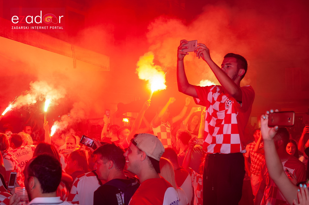 Zadar je gorio: Velika fešta nakon plasmana Vatrenih u finale Svjetskog prvenstva