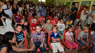 Prvi dan škole u OŠ Stanovi  ; foto Iva Perinčić