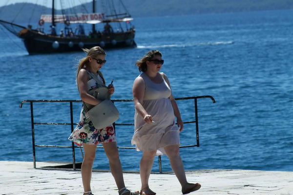 Ljetni šušur na zadarskoj rivi