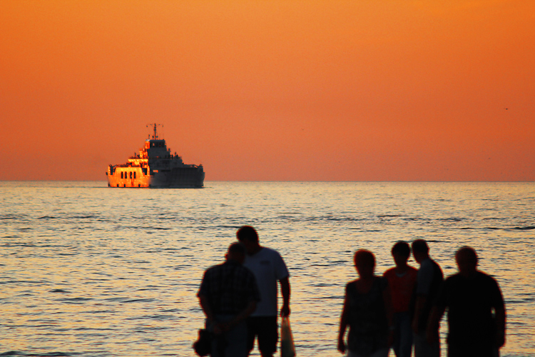 Suton na zadarskoj rivi 15. rujna 2011. (foto:Saša Čuka)