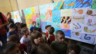 U Knezevoj palaci otvorena je izlozba djecjih radova na temu “Zmije – opasna ljepota”. Photo: Filip Brala/PIXSELL U Knezevoj palaci otvorena je izlozba djecjih radova na temu “Zmije – opasna ljepota”. Photo: Filip Brala/PIXSELL