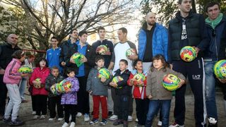 Košarkaši i djelatnici KK Zadar posjetili dječji vrtić Latica, Foto: Dino Stanin/PIXSELL Košarkaši i djelatnici KK Zadar posjetili dječji vrtić Latica, Foto: Dino Stanin/PIXSELL