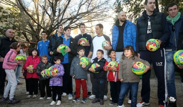 Košarkaši i djelatnici KK Zadar posjetili dječji vrtić Latica, Foto: Dino Stanin/PIXSELL