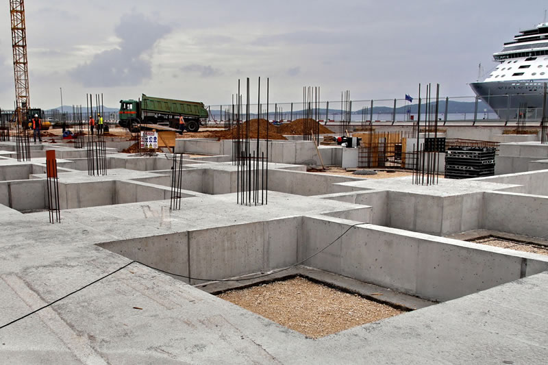 Izgradnja zgrade terminala u putničkoj luci Gaženica, foto: Lučka uprava Zadar Izgradnja zgrade terminala u putničkoj luci Gaženica, foto: Lučka uprava Zadar