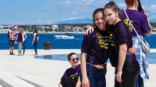 Ludijada maturanata na zadarskoj rivi 17. svibnja 2016. Foto: Bojan Bogdanić